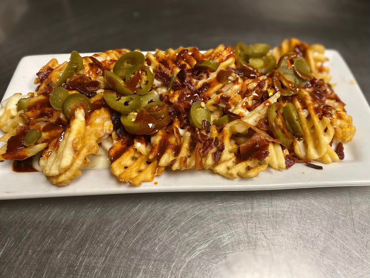 Philly cheesesteak with fries